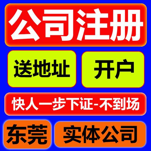 东莞公司注册工商营业执照办理跨境电商代理记账报税企业地址挂靠